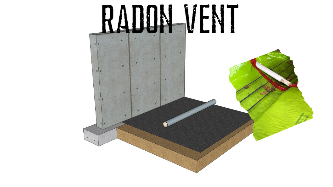 Radon Vent below slab